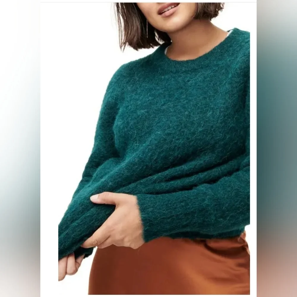 J. Crew Old Forest Alpaca Crew Neck Sweater